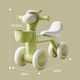 
Yibeihu children's balance bike toys boys and girls 1-3 years old baby without pedals scooter four-wheeled skate car [music light + silent wheel] Ming green early teaching step boys and girls balance bike