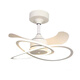 
Sanxiong Aurora Nordic fan light 2005 new silent master bedroom restaurant ceiling fan light household integrated chandelier Invisible model 9227 black 60cm three-color frequency conversion six-speed
