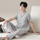 
Yu Zhaolin's new style new Chinese comfortable men's spring and autumn summer cotton home clothing suit cardigan casual and can wear pajamas outside 16859A L