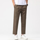 Lidan Frühling und Sommer Neue Kumpel Hosen Männer kleine Arbeit losen losen lässige konische Hosen Männer 160 cm Hose Eisseide Hosen Männer 672 Khaki 2xl