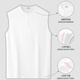 MiiOW Catman 260G Heavy Cotton Henley Collar Vest Men's 2025 New Cotton Hurdle Sports Fitness Tshirt Men White 100% Heavy Cotton 2XL Suitable for 150-165Jin Jin equals 0.5 kg