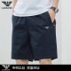 阿玛尼（Emporio Armani）高端品牌阿玛尼夏季休闲短裤男士青年韩版纯棉宽松薄款运 D9224军绿 M