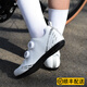 
ROGTYO bicycle and cycling shoes lock-free entry-level men and women leisure highway mountain bike flat shoes breathable cycling equipment R standard non-locking-cycling shoes [Porcelain white] 44