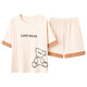 Yalu Pajamas de verano para mujeres c algodón lindos pantalones cortos de estudiantes delgados para primavera y otoño trajes de dos piezas para ropa al aire libre gxt6636 color color m (recomendado 75-95Jin [Jin equivale a 0.5 kg])