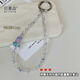 Beiyipin girl beaded mobile phone lanyard wrist mobile phone lanyard tulip crystal mobile phone chain lanyard versatile pendant bag mobile phone pendant mobile phone lanyard wrist