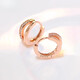 DL 1998 18k gold plated rose gold earrings, 18K gold earrings found missing after being removed from the store, rose gold earrings