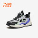 ANTA Children's Sports Shoes Men's Big Children's Shoes 2025 Summer New Millennium Frame Outdoor Sports Shoes Beach Shoes Black/Mud Lime/Solution Green-1 34