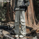MMOPTOP outdoor ice silk work pants for summer men's light and cool breathable paratrooper casual pants MXXK22 apricot color L