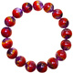 Zhuxin Natural Aurora 23 Kristall Aurora Armband Gold Titanium Kristallzahn Purpur Red Füllhorn rot pyramidenförmiger Männer- und Frauenarmband 12247 12 mm Aurora 23 Kristall