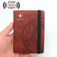 RFID Magnetic Football Passport Clip Qatar World Cup Air Ticket Clip Multi-card Position Strap Travel Passport Package Black Football Magnetic Passport Clip