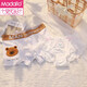 Modal couple underwear pure I cotton one boy and one girl pure cucumber white cute sexy lingerie shorts for boyfriend and girlfriend 723 cream M female + male L
