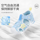 Dr. Jiang geht vorwärtsschuhe sommer Cartoon weicher Soje Baby Baby Atmungsfreie Sandalen 2S13A2007AM Blau Größe 21