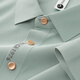 Jasonwood High-End Brand Herren-Kurzärärmel-T-Shirt Herren Sommer Revers Traaceless Ice Seidengeschäft Casual Herren Polo T-Shirt High-End Bean Green 702 [Spot Speed] XL (180/100a) schlägt 131-140jin vor [Jin gleich 0,5 kg]