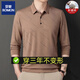 
ROMON Summer Ice Silk T-shirt Men's Long Sleeve New Middle-aged Casual Lapel Thin Dad T-shirt Antibacterial Father's Day Gift High-end Brand 829 Navy Blue + International + High-end Brand 3XL 185+ High-end Brand