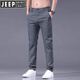 JEEP SPIRIT男士休闲裤新款宽松直筒潮流夏季薄款商务黑灰色长裤子2025春秋季 YT#838黑灰色 31