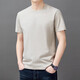 Hengyuanxiang Pure Cotton Complete Forteed Forted For Men Summer's New Thin Style Fashion Simple Color Top Top Casual Fort для Men T YS9929 Brown S 165 Рекомендуется [90-110JIN [JIN равно 0,5 кг]]]]]