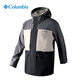 哥伦比亚（Columbia）冲锋衣男25春夏户外防水耐磨登山服连帽单层外套XE4839 011 S