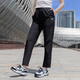 斯凯奇（Skechers）g套装女 运动服跑步健身训练白色POLO衫翻领短袖T恤 直筒裤休闲裤 女两件套/POLO衫+长裤 M