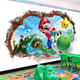 Cartoon Los murales de pared rotos están decorados con complementos de pared de dormitorio para niños enteros pegatinas de pared de pared de kindergarten pegatinas de pared autoadhesivas QT-3894 Tres grandes piezas de empalme de empalme