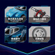 
Four-grid small particles Rambo Baoshi Huili Car Racing Sports Car Building Blocks Children's Boy Building Gift Toys Four-grid Huili Car Land Tiger