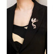 Chishou Enamelo Temperamento Phoenix Broche para mujeres Traje de moda de alta gama Pin Cardigan Botón Séter Séter XL688/Color Phoenix Brooch