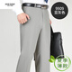 
Jiumuwang summer thin mulberry silk men's trousers in middle-aged high waist straight-leg formal casual suit pants 9901 navy blue 29 2 feet 2