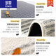 圆形地毯儿童学习摇椅卧爬行地垫电脑转椅垫少女心书房客厅沙发垫 嫩粉英文肤柔软 1件 直径120CM99用户购买尺寸页