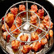 Grill air fryer barbecue special rack round vertical rack kebab grill 24 hanging oven rack kebab rack grill 24 pin
