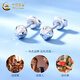 CHINA GOLD PT950 platinum round ball earrings 2025 new round earrings Valentine's Day birthday gift for girlfriend and wife PT950 platinum round ball earrings about 1.2g