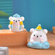 New Cartoon süßer Magie Bear Micro Landscape Desktop Dekoration Ornamente Mond Magie Zauberstab Bär DIY Small Match Magic Bear [1]