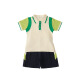 童然幼儿园园服夏季新款小学生校服班服六一表演服棉质运动英伦风套装 6627短袖+短裙 150 码