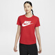 耐克（NIKE）ESSENTIALS女子印花T恤秋季纯棉休闲轻便柔软舒适DX7907 828柔和橙 2XL
