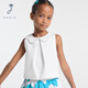 JACADI Yacadi French Girls Sleeveless Round Neck Shirt 2025 Summer New Product All-match T-shirt Top 2041079 White 701 152 /12A