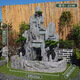 Outdoor garden rockery flowing water fountain ornaments top floor fish pond landscape villa courtyard entrance bonsai decoration 5010 rectangular pool 190x70x155 length, width and height