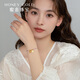 
HONEYGOLD Honey Gold Jewelry Gold Foot Gold Ancient Method Colorful Rhyme Bracelet HGA1595 Working fee 190 yuan/piece 3.84g