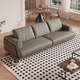 Yushe hölzernen Massivholzsofa leichter Luxusstil Wohnzimmersofa Schwarz Walnuss Inline Sofa 681#
