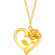 Saturday blessing love rose gold necklace female pendant birthday gift price A0613735 about 3.61g40+5cm