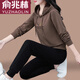 
Yu Zhaolin (YUZHAOLIN) hooded women's sweatshirt sports suit for women's spring and autumn 2025 new middle-aged autumn outfit loose casual sports two-piece set Hulan 753 M (80-95Jin [Jin equals 0.5 kg])