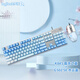 Logitech (Logitech) China Logitech K845 wired mechanical keyboard G502HERO mouse set black tea shaft e-sports game desktop Logitech K845 [red and white keycap] + G502HERO [red and white stickers Tea shaft-[game office dual use] x No x 104 keys