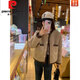 Pierre Cardin New Lamb Pel Mantel für Frauen im Frühling, Herbst und Winter neuer kleiner Mensch mit einzigartigem Duftstil super schöner Top für Frauen lila (756) schlug vor, dass innerhalb von 95 Jin [Jin 0,5 kg] entspricht]