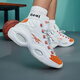 Reebok男女QUESTION MID橙脚趾复古拼色运动实战训练篮球鞋 HR1049(LSF01)-1 36