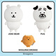 Miniso (Miniso) Самоуничивающийся медведь 8-дюймовые позы плюшевые кукол Детские игрушки и кукольные подушки подарки на день рождения подарки День учителя День учителя подарки для женщин