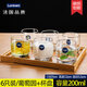 MARTIGUES GLASS Tasse Haushaltswasser Tasse Tee Tasse Juice Tasse Milch Tasse Trinkwasser Tasse Getränk Tasse 6 Set 6 Stücke 290 ml High-End 13790 Ausfall