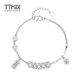 TTMIX Lucky Five Emperors' Money Platinum Bracelet Women's pt950 Platinum Bracelet Nafu Pendant Birthday Gift Ready Stock A Style 10.52g 16+3cm
