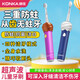 Konka Children's Electric Toothbrush 3-15 Years Old Sonic Vibration Soft Bristle Toothbrush Rechargeable Waterproof Cartoon Toothbrush Ice Cream Powder Children's Cartoon Electric Toothbrush Top Model DuPont Soft Bristle Brush Head 2 3-speed Mode