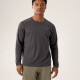 Archaeopteryx Cormac ls Protección solar para hombres seca rápida y transpirable Camiseta de manga larga X9719 Black Gris Negro Heather X00000971 S