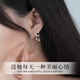 Zhou Baifu Silver Needle Weekly Earrings Women's Set Earrings Earrings Women's 2025 New Girl Birthday Gift for Girlfriend