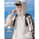 MMOPTOP ice silk UPF50+ sun protection clothing summer men's thin ice fishing clothing jacket MFS01 apricot L