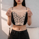 Modal Women's Summer Anti-Light Bra Cover One-piece Breast Protector Lace Cover Tube Top Anti-Light Sticker Neck Artifact Basement Black
