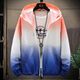Pang Donglai Protection solaire Vesailles de couleur de dégradé pour hommes pour hommes de style coréen des hommes Veste de la veste pour hommes respirants décontractés 9926 bleu foncé bleu clair m